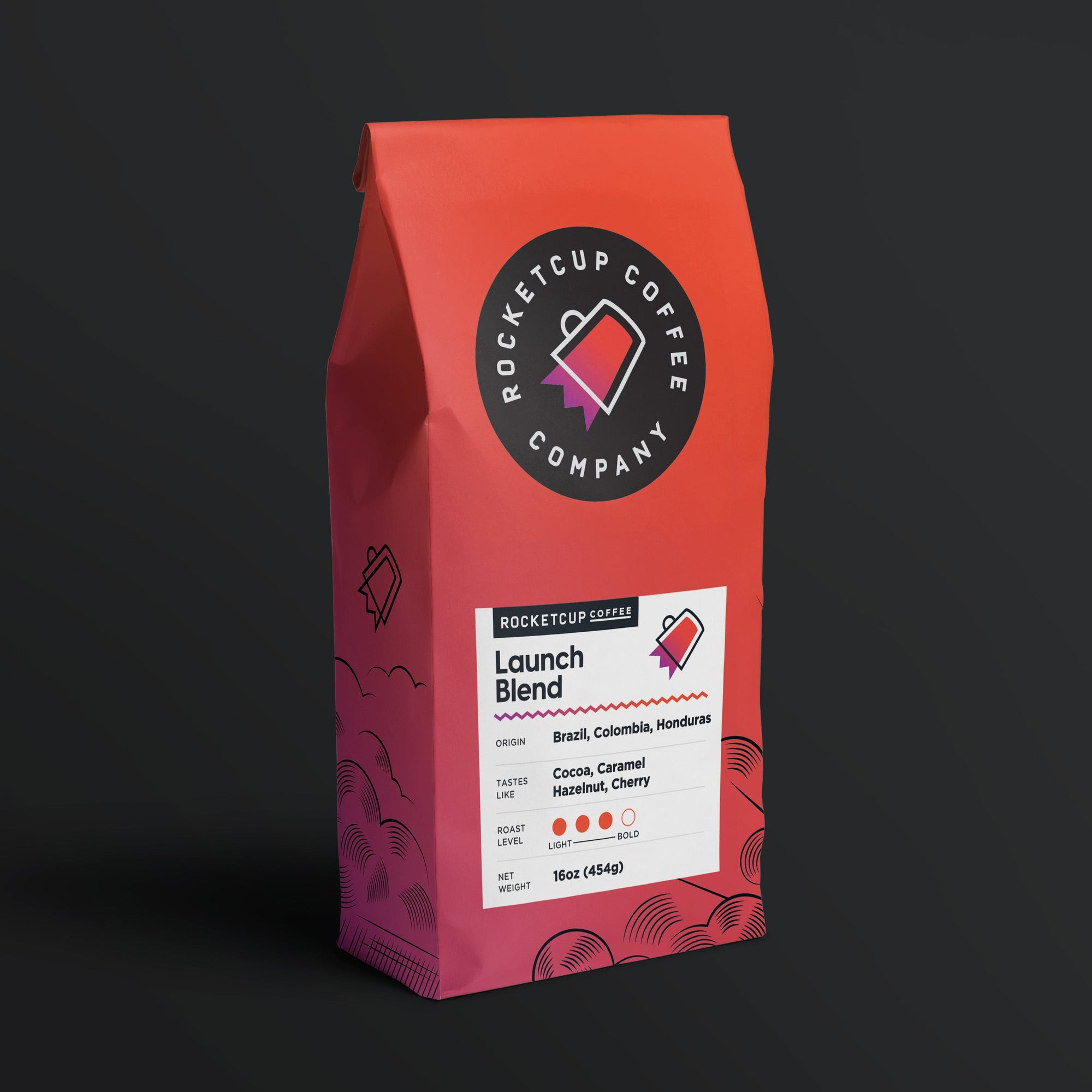 Bank - Individual Bag 1 LB  Launch Blend of Coffee